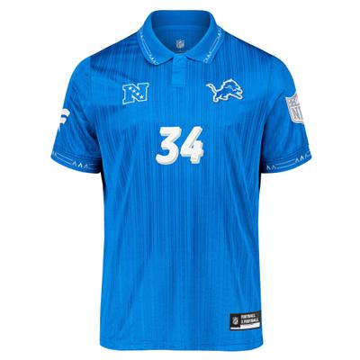 Footballtrikot FANATICS "Fanatics Trikot Detroit Lions NFL FxF Fan Top '26", Herren, Gr. M, blau (mehrfarbig), 100% Polyester, Trikots