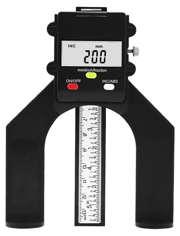 Selius Magnetische Digitale Hoogtemeter 80mm Mini Hoogtemeter en Dieptemeter voor de Zaagtafel