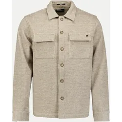 Overshirt in Jaquard-Qualität Beige 3XL