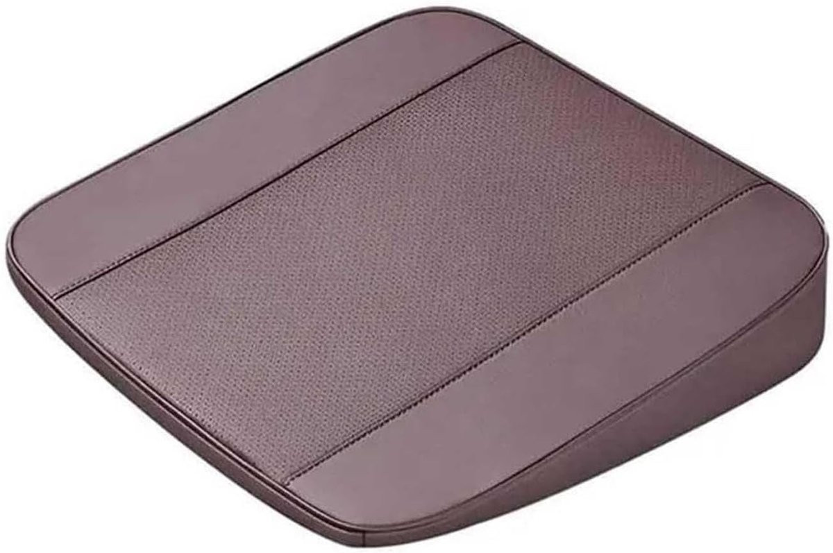 Bruin Autostoelkussen voor Volwassenen - Ergonomisch Zitverhoger van Traagschuim - 4 cm dik