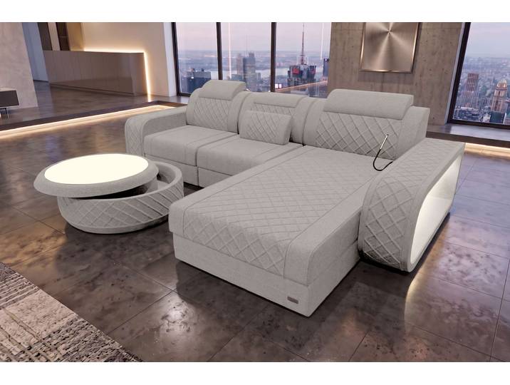 Ecksofa Berlin L Form Stoffsofa