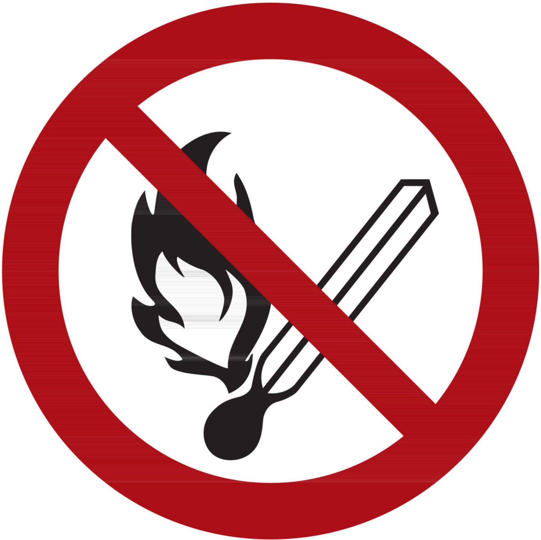 Verbotszeichen Feuer, offenes Licht und Rauchen verboten, Typ: 02400 ; nVent HOFFMAN (K160.08.008)