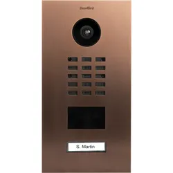 DoorBird D2101V IP Video Türsprechanlage – Bronze-Optik (PVD)