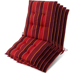 NIEDERLEHNER Sun-NL 105x50x8cm Rot-Gestreift (5tlg)