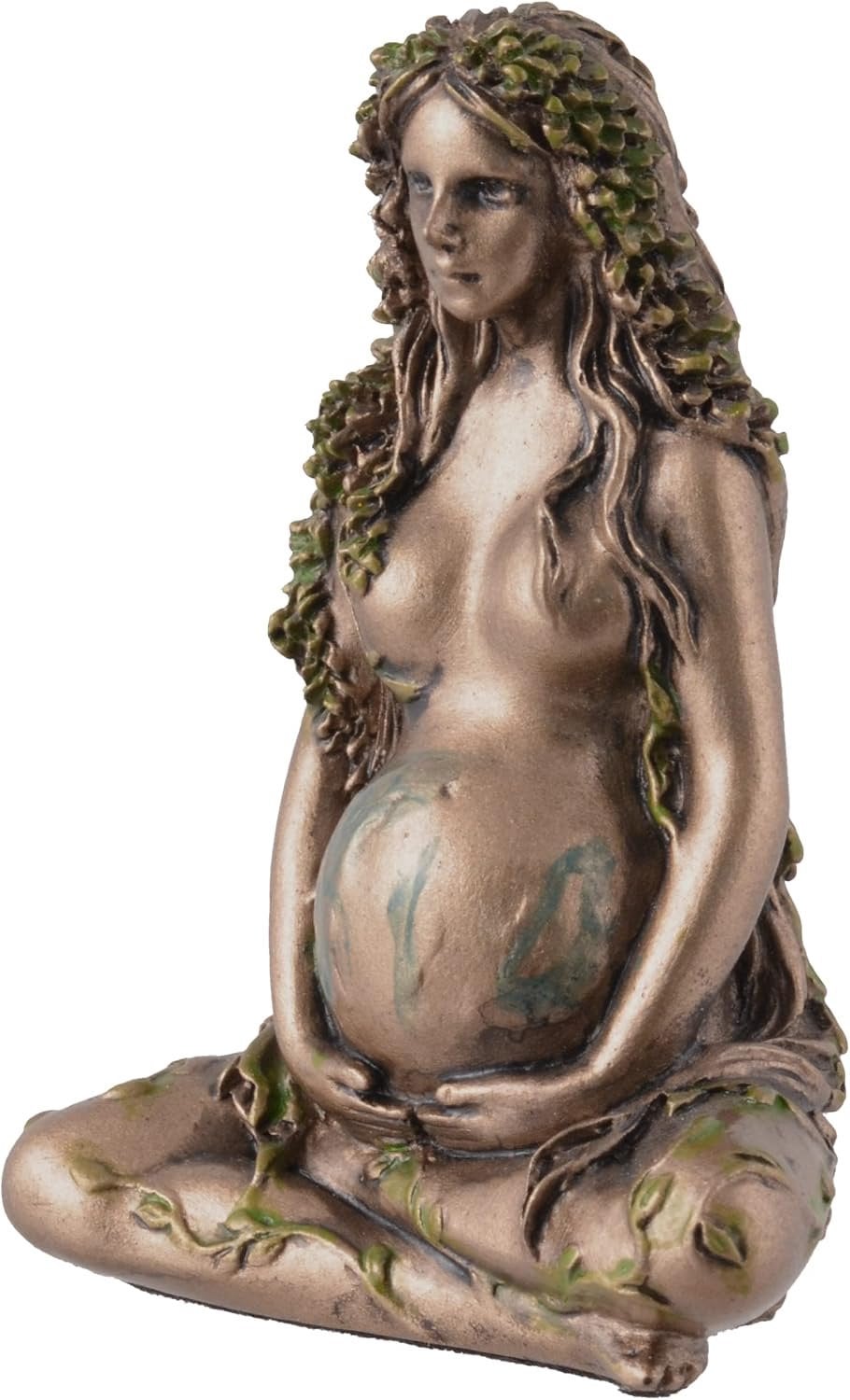 Veronese Gaia Griekse Godin van Leven en Aarde Bronzen Tafelbeeldje