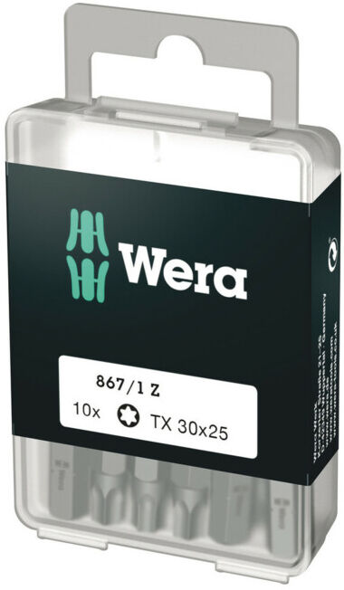 Wera 867/1 Z Embouts TX 10 x TX 30x25 (05072411001)