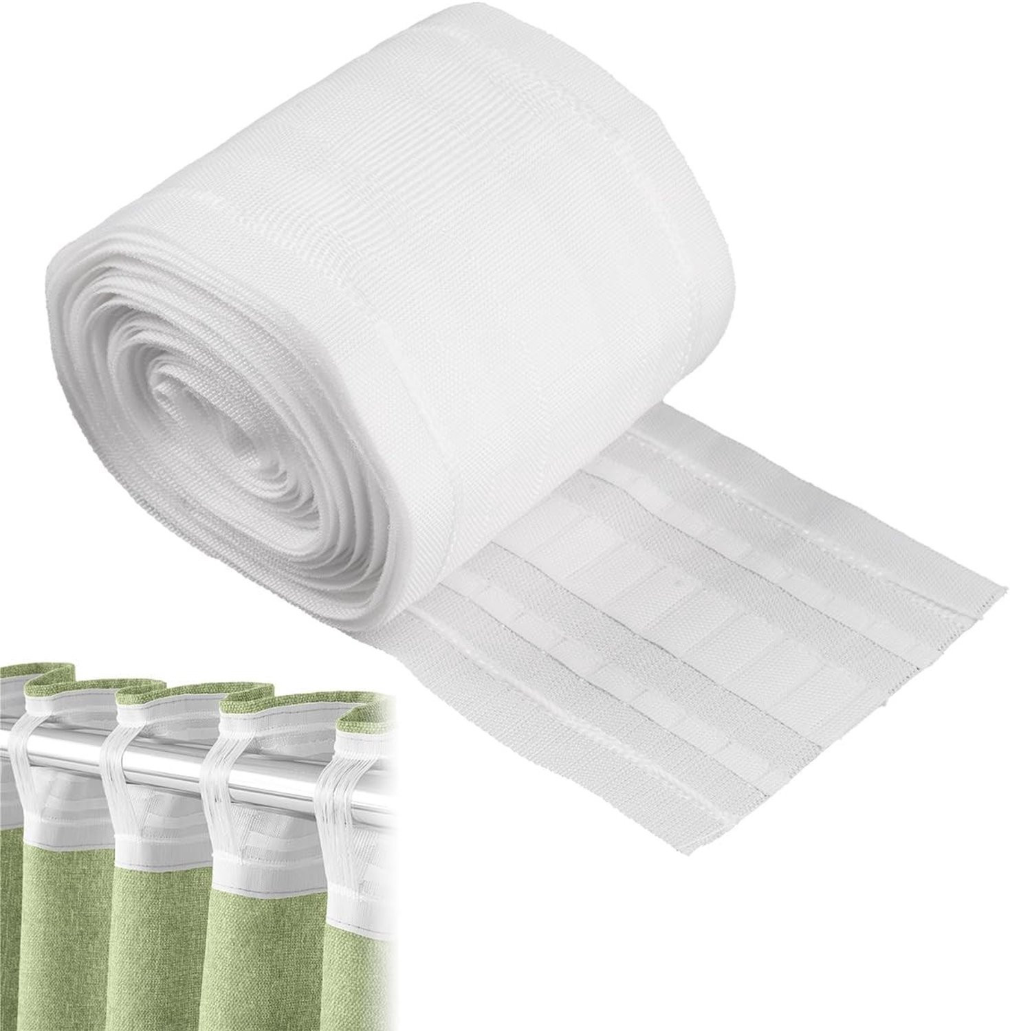 Universele Gordijnband 6m x 8,5cm - Vouwband voor diverse stoffen en stijlen