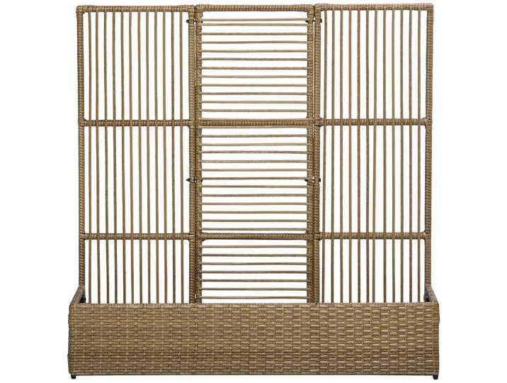 Outsunny Polyrattan Hochbeet, Pflanzenkasten, Sandfarben, Metall, 29x103x103 cm, Gartenzubehör, Hochbeete
