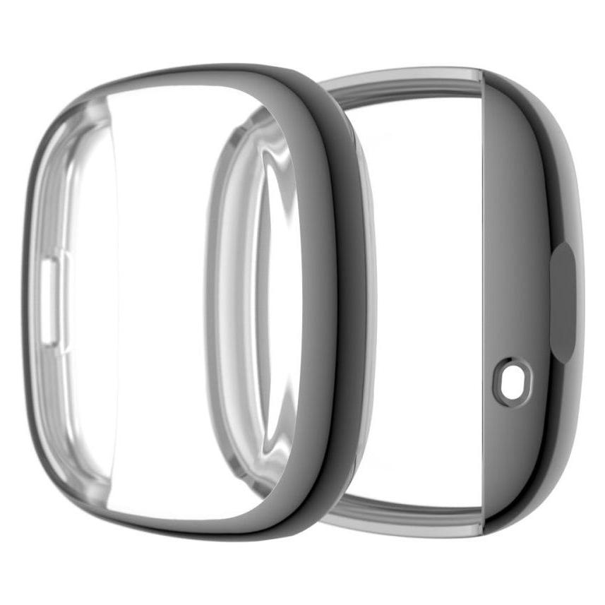 Cover-Discount Fitbit Versa 3 / Sense - Gummi Schutz Case grau (680700155E)