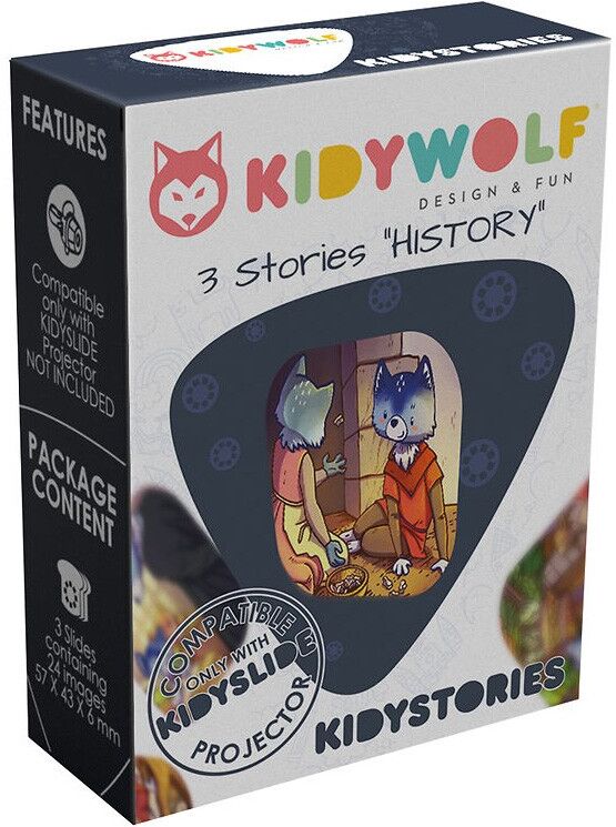 KIDYSTORIES 3 histoires "voyage dans le temps" pour kidyslide - Kidywolf