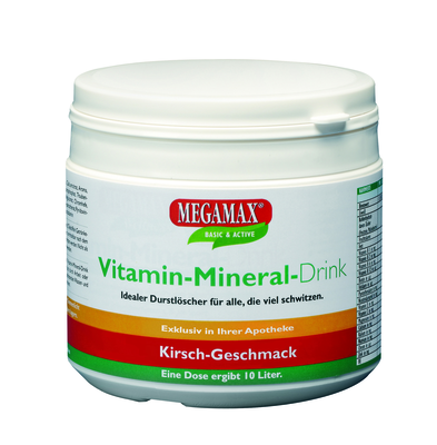 Megamax B.V. MEGAMAX Vita Mineral Drink Kirsche Pulver 350 g 08763298