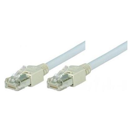 Tecline Patchkabel F/UTP, Cat 5e, grau, 1,0 m halogenfrei, mit Draka-Kabel und Hirosesteckern TM11 (bisherig (F/UTP, CAT5e, 1 m) (72701)