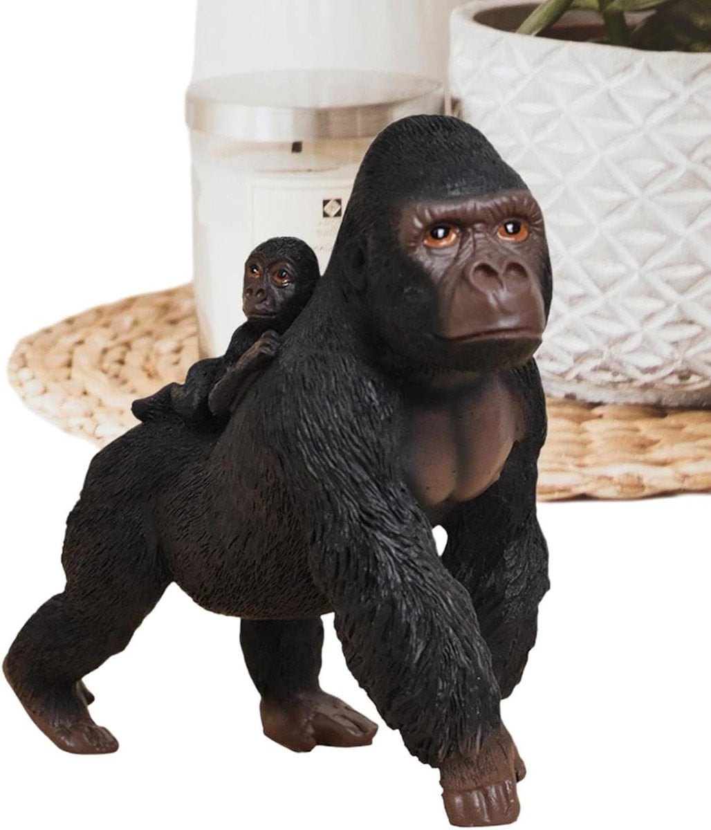 Gorilla sculptuur - Realistisch hars beeldje - Decoratief object - Hoogte: 165 cm