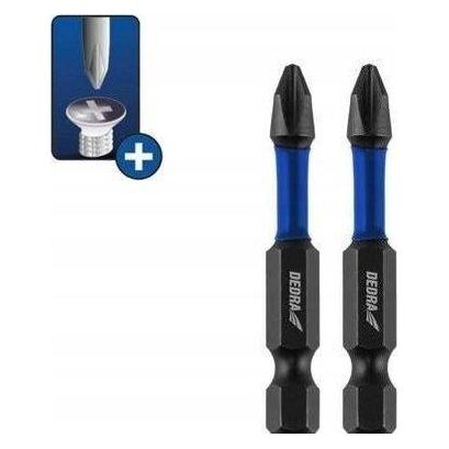 Dedra Schlagschraubendreher-Bits Phillips (Kreuz Phillips PH) (18A62PH20-02)