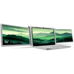 Misura Tragbare LCD-Monitore 14" one cable - 3M1400S1 (1920 x 1080 Pixel, 14"), Monitor, Silber