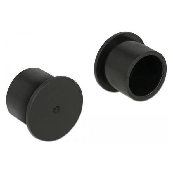 Delock Schutzkappe Schwarz (Packung mit 10) (60168)