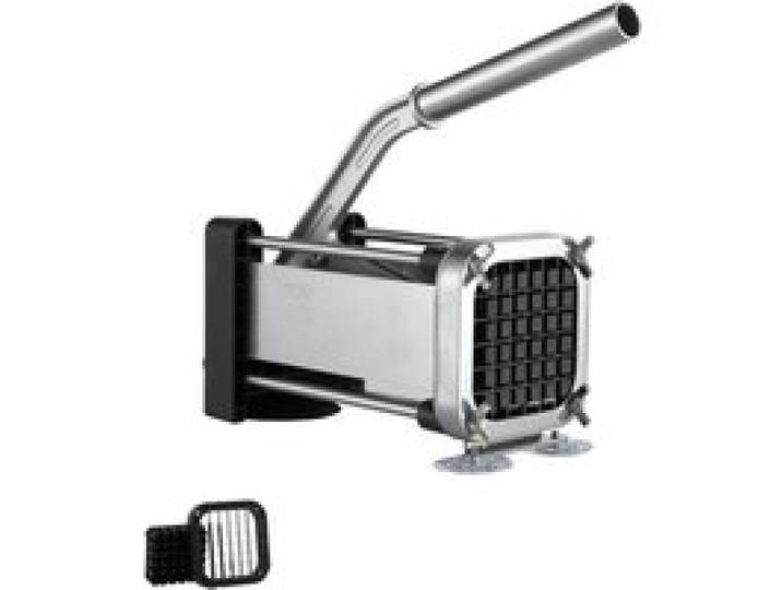 VEVOR Pommes Frites Schneider Kartoffelschneider mit 1/2-Zoll-Klinge aus Edelstahl, manueller Kartoffelschneider und Zerkleinerer mit Saugnäpfen, ideal für Kartoffeln Pommes Frites Gurken Gemüse