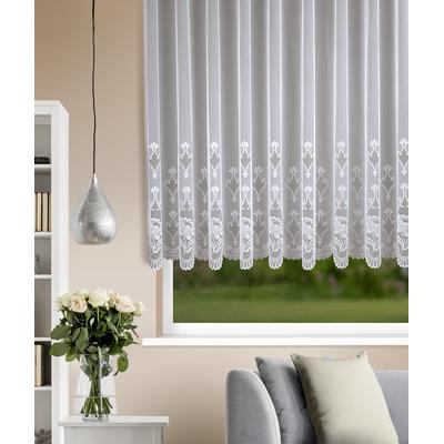 Gardine HOMING "Sophie" Gr. 1, weiß, B:300cm H:145cm, Polyester, Gardinen, Gardine, Fertigschal