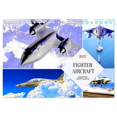 Fighter aircraft. Faszination Kampfflugzeug (Tischkalender 2027 DIN A5 quer), CALVENDO Monatskalender