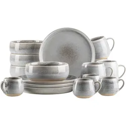 Mäser Frühstück Set, Steinzeug Aquata