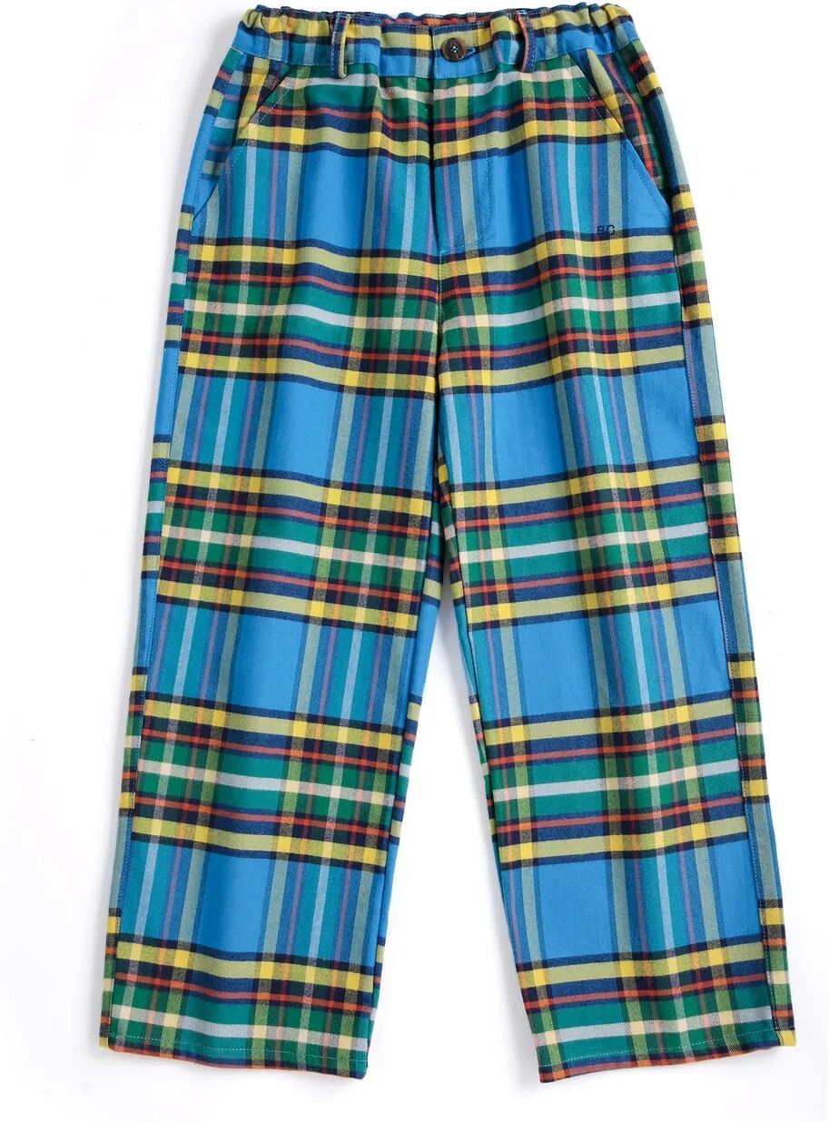 Bobo Choses Pantalon Tartan Bleu 2/3 ans