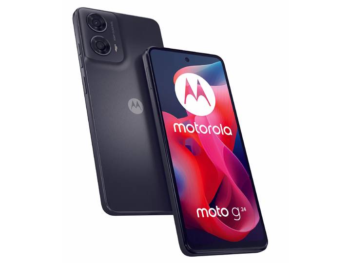 Motorola moto g24 - 128 GB, Black, 6.56 ', 50 MP, 4G Smartphone 128GB – Diverse Smartphones & Handys – schwarz'