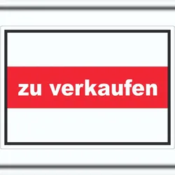 HB-Druck zu verkaufen Aufkleber mit Text Werbeaufkleber A4 (210x297mm)