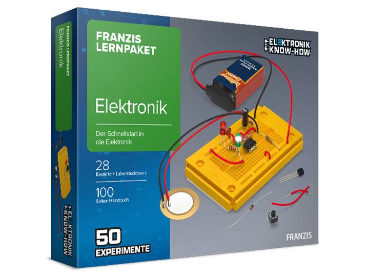 Lernpaket Elektronik mit 28 Bauteilen und 50 Experimenten