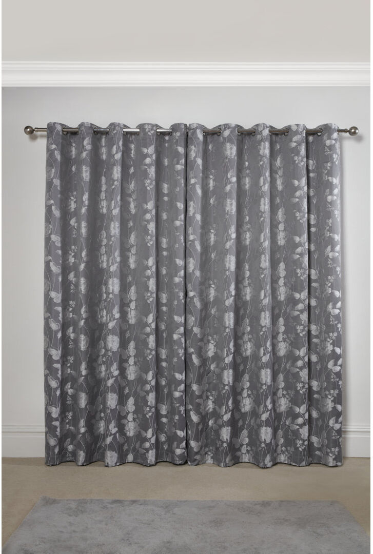 Marlow Home Co. Leah Room Darkening Sliding Panel Pair Silver Width 228 x Drop 228cm