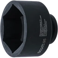 BGS, Steckschlüssel + Stecknuss, Kraft-Steckschlüssel-Einsatz Sechskant Antrieb Innenvierkant 25 mm (1") SW 95 mm (95 mm)