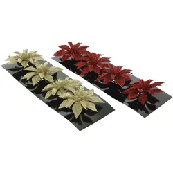 Kunstblume POINSETTIA (BHT 8x8x0,50 cm) - BHT 8x8x0,50 cm