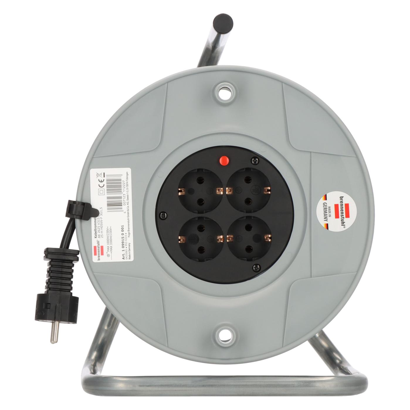 Brennenstuhl Kabeltrommel H05VV-F3G1,5 25 m (25 m, 1.50 mm²) (1099150027)