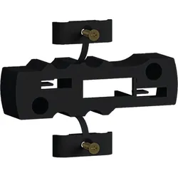 Hager RKA9005 Halter mit Zugentlastung zum Anschrauben an Wand/Boden Polyamid für Rundkette ts