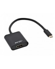 InLine USB Display Konverter USB-C Stecker zu HDMI Buchse DP Alt Mode 4K2K schwarz 0.2m Schwarz (64101B)