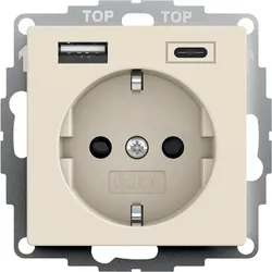 Gira Steckdose+USB 245901