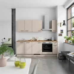 Küchenleerblock Easytouch Low o. Geräte Sandfarben