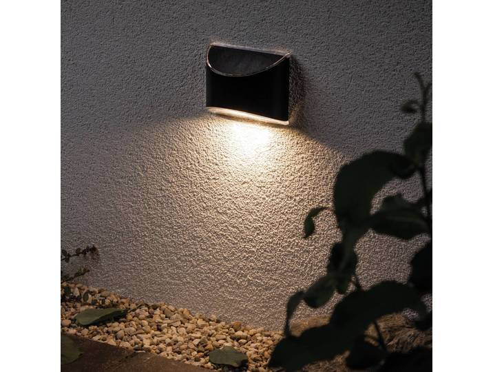 Solar-Wandleuchte Basic III 10 x 8 x 5cm Schwarz