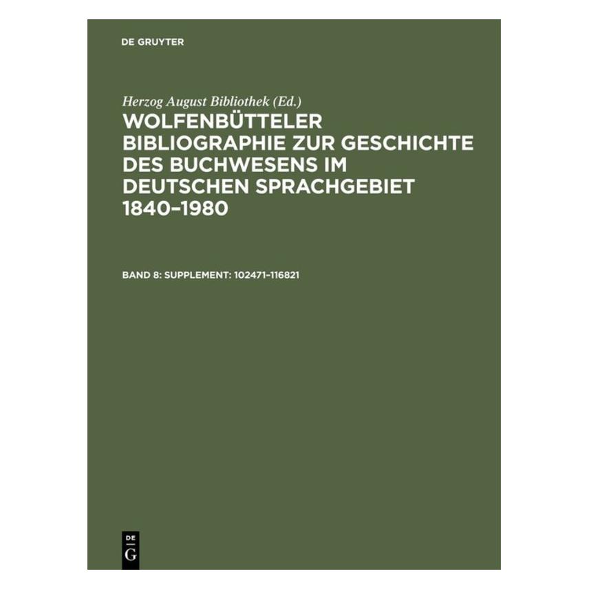 De Gruyter Herzog August Bibliothek:Wolfenbütteler (Deutsch, Hardcover) (67833668)