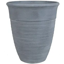 BLUMENTOPF grau rund 43/43/49 cm Katalima