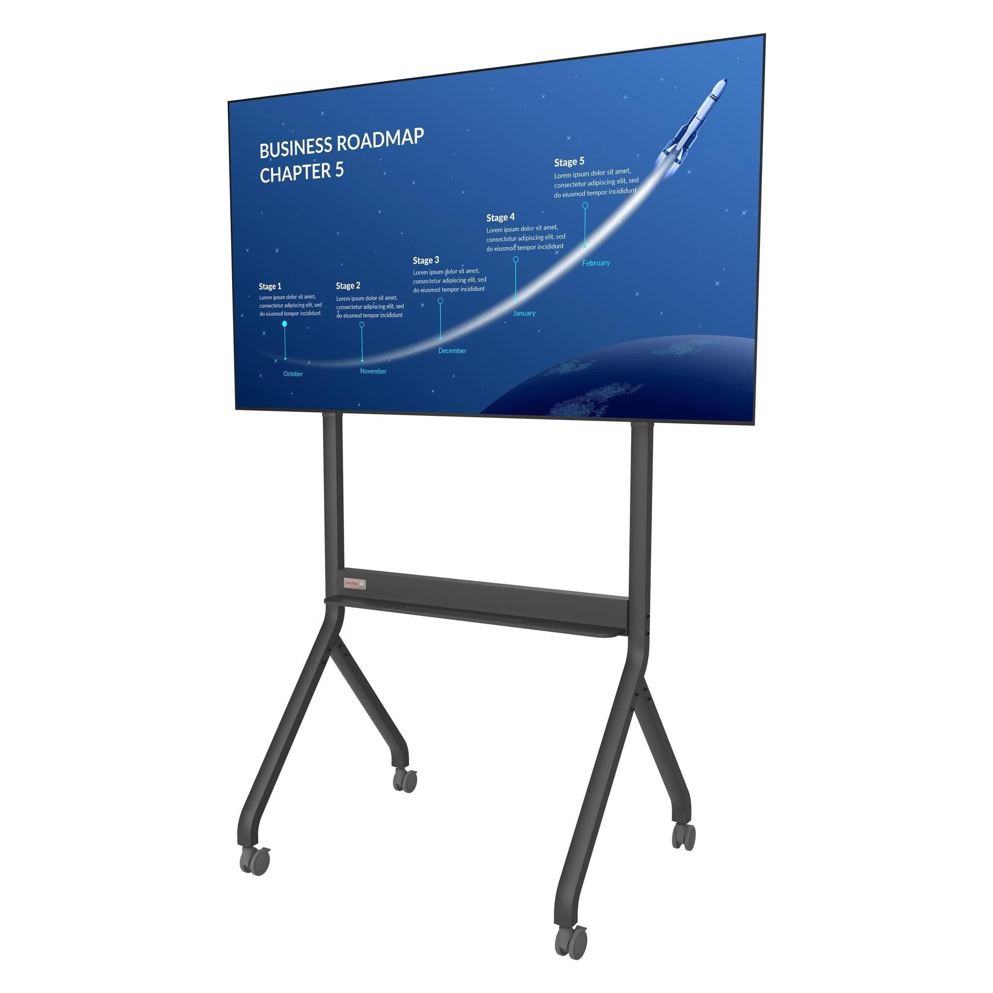 Peerless Trolley Peerless-AV PR565ML3-EUK (90.72 kg, 50" - 95") (PR565ML3-EUK)