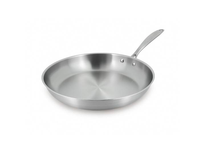 Poêle en acier inoxydable 32cm - fait en france - tous feux