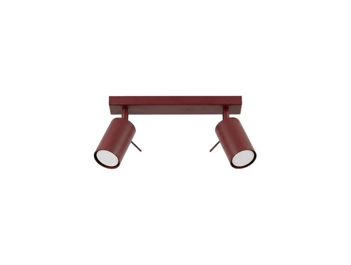 Design Deckenlampe „Ring“ 2-flammig Burgundrot Sollux Lighting