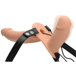 XR Brands, Dildo, Supreme Pleasure Vibrating Double Ended Dildo w/Harness