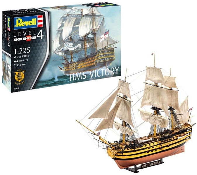 Maquette Model Set HMS Victory Echelle 1:225 Level 4 - Revell