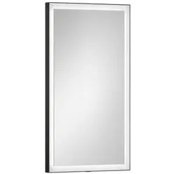 Laufen YVA Spiegel H4484600YV4501 rechteckig, 450x40x800 mm, LED-Beleuchtung, Touchschalter, Ein/Aus/Dimmer, schwarz matt