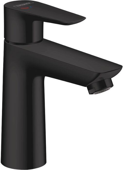 Hansgrohe Talis E Waschtisch-Einhebelmischer 71713670 mit Ablaufgarnitur, mattschwarz