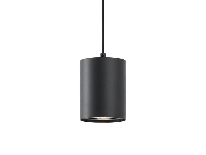 Suspension noire moderne pour système de rail monophasé GU10 70mm