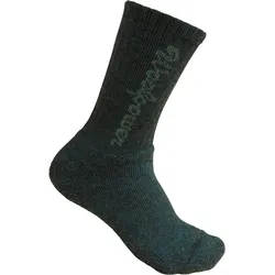 Woolpower Kinder Sport Socke 400 Logo - 22-24 - forest green