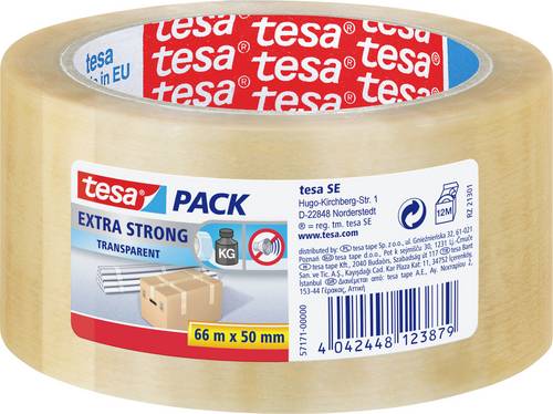 Tesa 57171-00000-04 Klebeband tesapack Transparent (L x B) 66m x 50mm 1St.