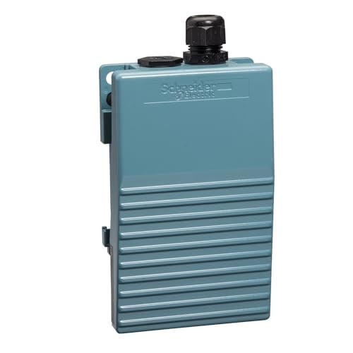 Schneider Electric XPEM111 voetschakelaar, metalen uitvoering, 2Ö+2S, blauw